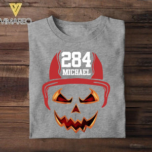 Personalized Firefighter Halloween Tshirt Printed QTDT1508