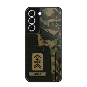 Personalized Swiss Solider/ Veteran Skull Phonecase Printed QTDT1508