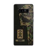 Personalized Swiss Solider/ Veteran Skull Phonecase Printed QTDT1508