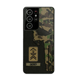 Personalized Swiss Solider/ Veteran Skull Phonecase Printed QTDT1508