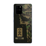 Personalized Swiss Solider/ Veteran Skull Phonecase Printed QTDT1508