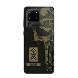 Personalized Swiss Solider/ Veteran Skull Phonecase Printed QTDT1508