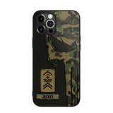 Personalized Swiss Solider/ Veteran Skull Phonecase Printed QTDT1508