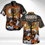 Personalized Halloween Grandpa Hawaii Shirt Printed QTDT2908