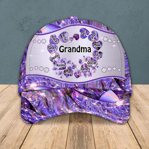 Personalized Grandma Kid Colorful Sparkling 3D Cap Printed 22AUG-HQ27