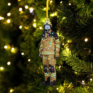 Personalized Austrian Firefighter Wood Ornament Printed 22SEP-DT14