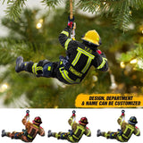 Personalized Canadian Firefighter Christmas Ornament Printed 22SEP-DT21