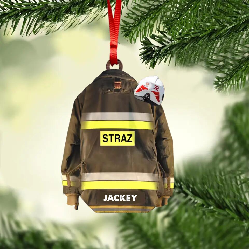 Personalized Poland Firefighter Christmas Ornament Printed 22SEP-HY21