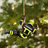 Personalized Swiss Firefighter Christmas Ornament Printed 22SEP-HQ26