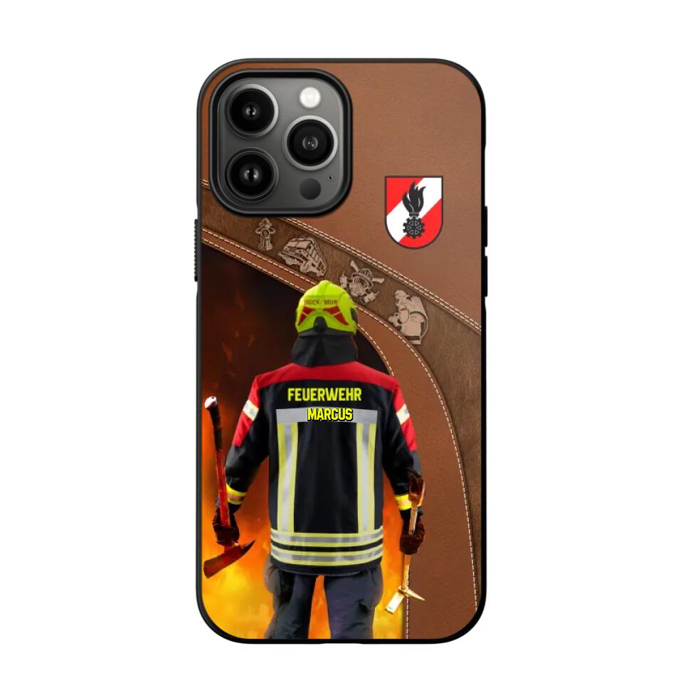 Personalized Austrian Firefighter Phone Case Printed 22SEP-DT29