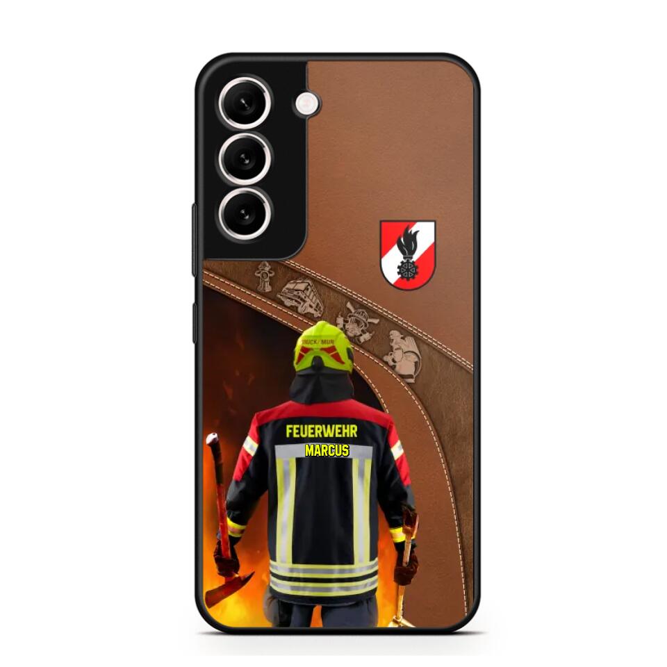 Personalized Austrian Firefighter Phone Case Printed 22SEP-DT29