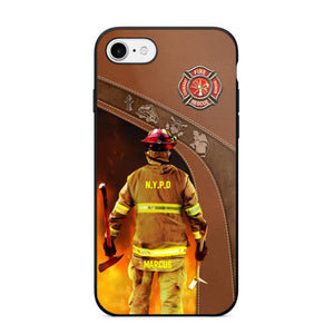 Personalized US Firefighter Phone Case Printed 22SEP-DT29