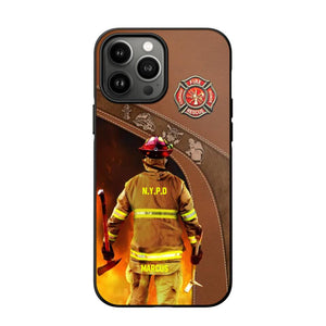 Personalized US Firefighter Phone Case Printed 22SEP-DT29