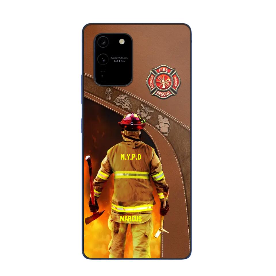 Personalized US Firefighter Phone Case Printed 22SEP-DT29