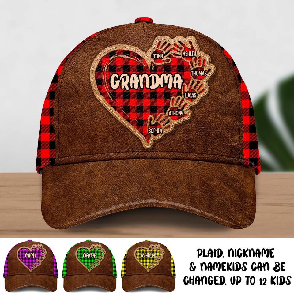 Personalized Grandma Kid Color 3D Cap Printed 22SEP-DT30