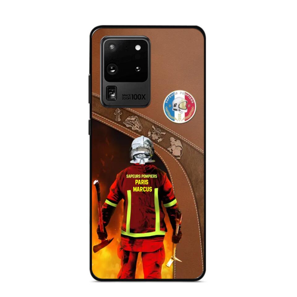 Personalized French Firefighter Phone Case Printed 22SEP-DT30