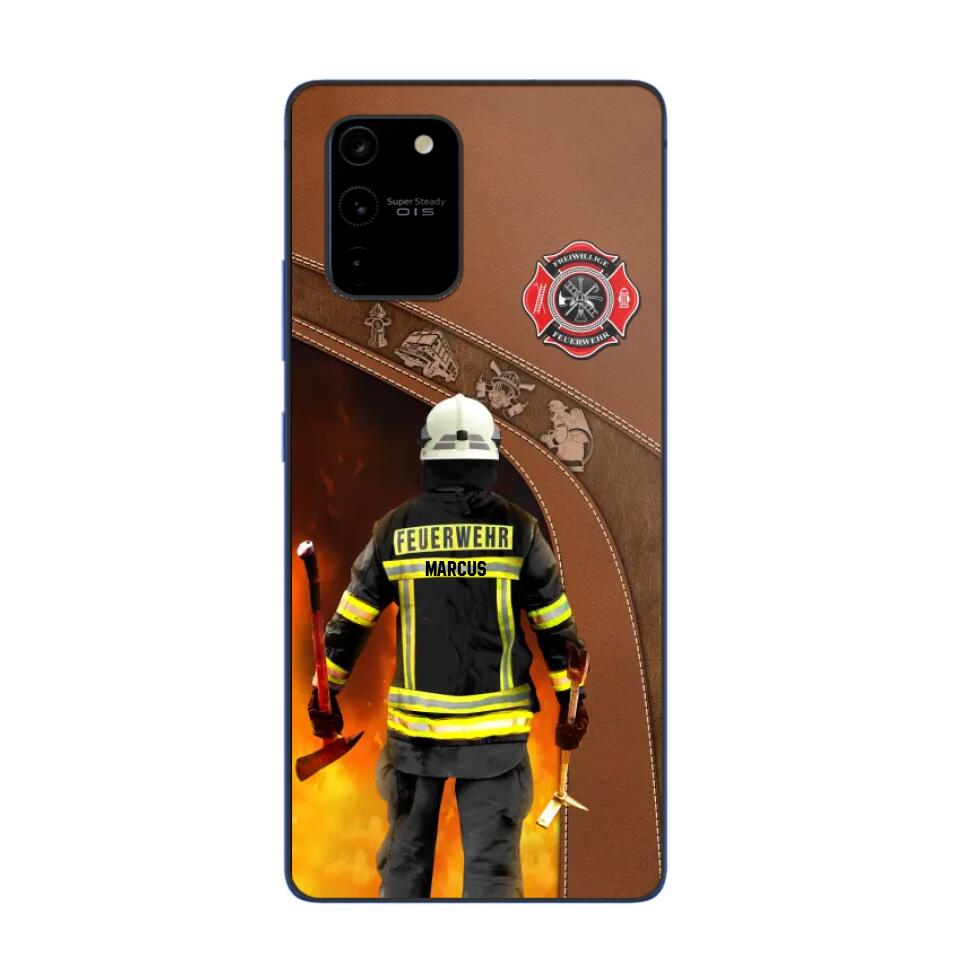 Personalized German Firefighter Phone Case Printed 22SEP-DT30