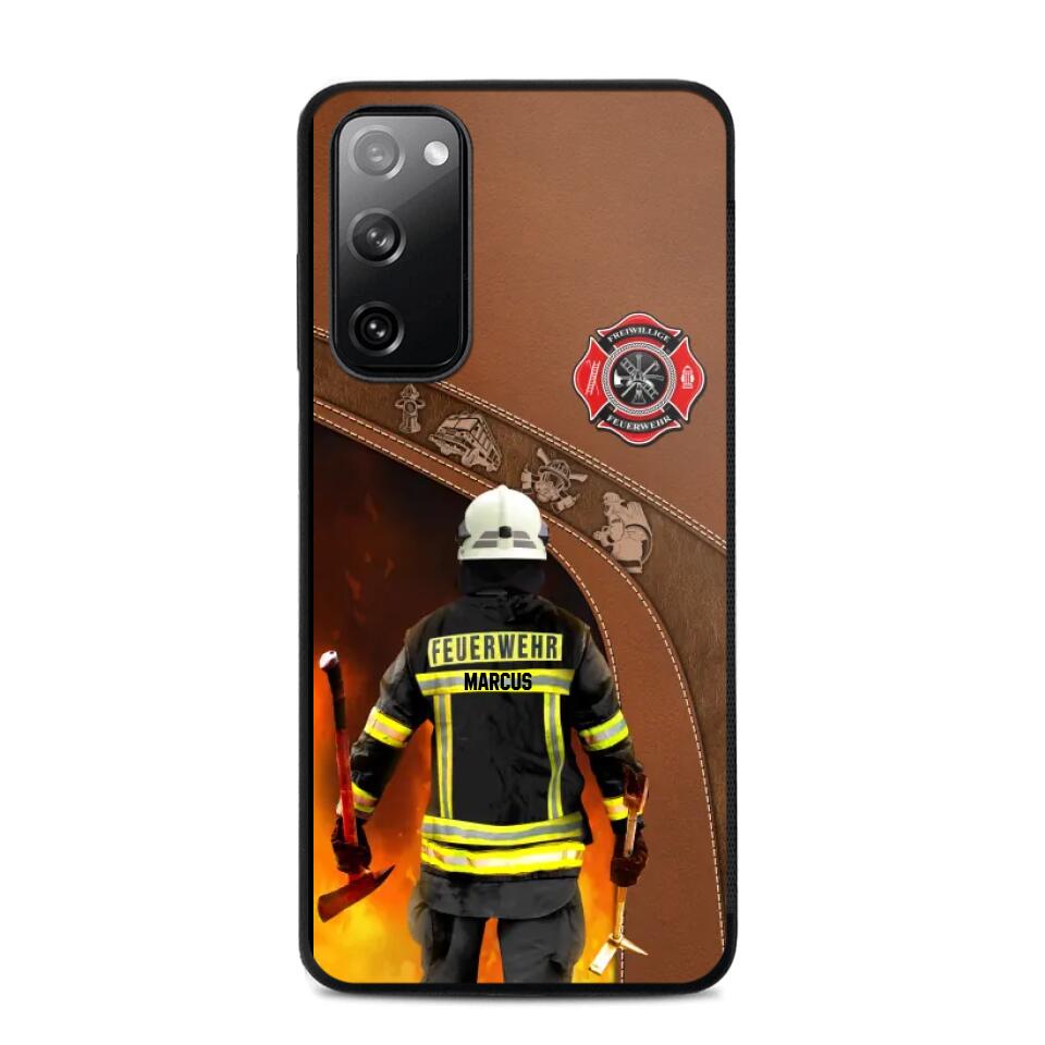 Personalized German Firefighter Phone Case Printed 22SEP-DT30