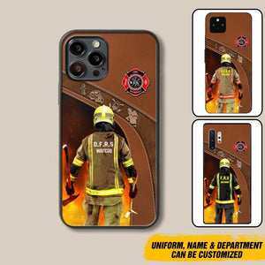 Personalized British Firefighter Phone Case Printed 22SEP-DT30