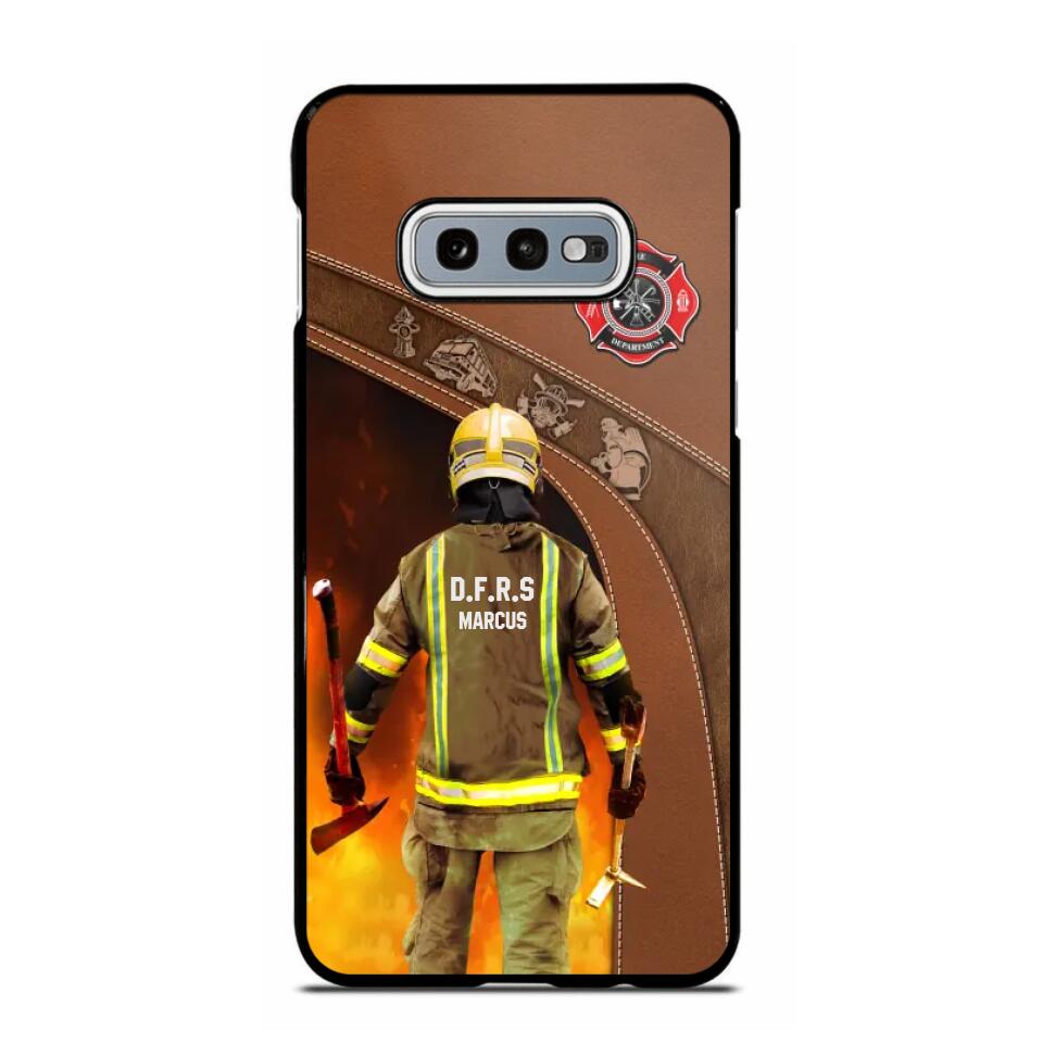 Personalized British Firefighter Phone Case Printed 22SEP-DT30