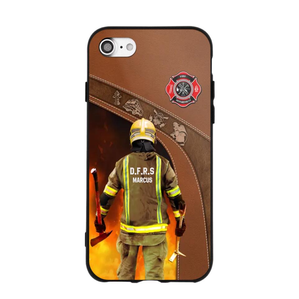 Personalized British Firefighter Phone Case Printed 22SEP-DT30