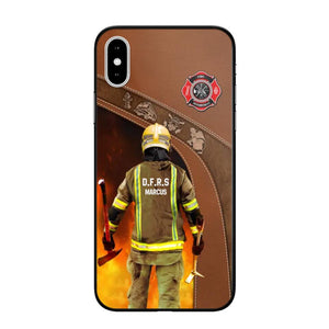 Personalized British Firefighter Phone Case Printed 22SEP-DT30