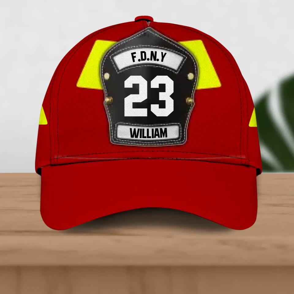 Personalized US Firefighter Peaked Cap 3D Printed 22SEP-DT30