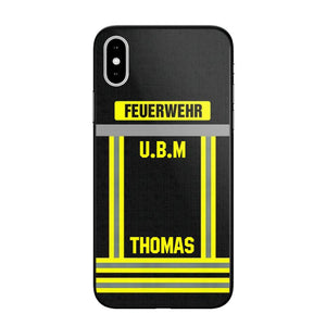 Personalized German Firefighter Phone Case Printed 22OCT-DT10