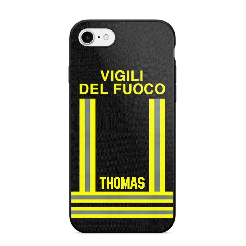 Personalized Italian Firefighter Phone Case Printed 22OCT-DT10