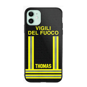 Personalized Italian Firefighter Phone Case Printed 22OCT-DT10