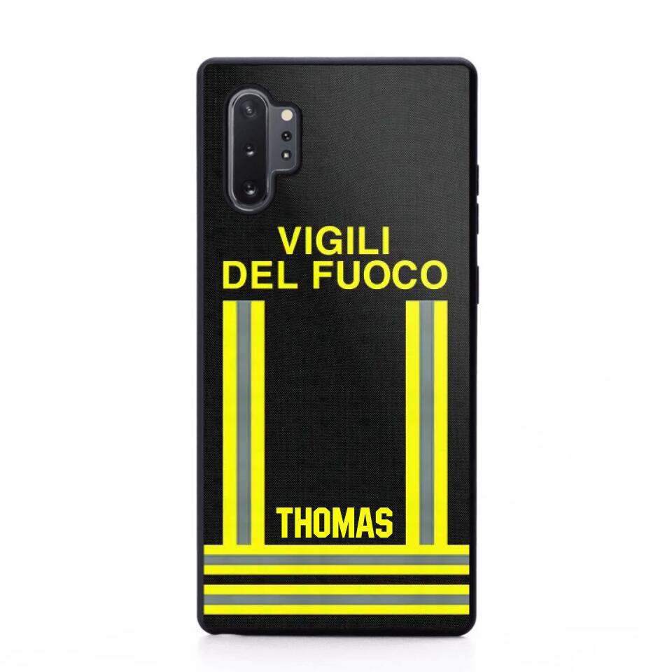 Personalized Italian Firefighter Phone Case Printed 22OCT-DT10