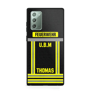 Personalized German Firefighter Phone Case Printed 22OCT-DT10