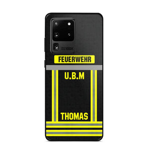 Personalized German Firefighter Phone Case Printed 22OCT-DT10