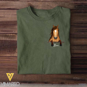 Personalized Horse Lovers Tshirt Printed 22OCT-13