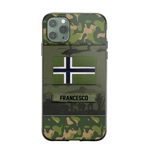 Personalized Norwegian Veterans/Soldier Camo Phone Case Printed 22OCT-HQ14