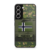 Personalized Norwegian Veterans/Soldier Camo Phone Case Printed 22OCT-HQ14