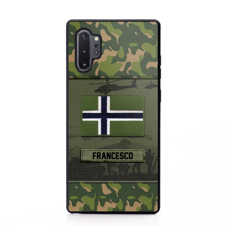 Personalized Norwegian Veterans/Soldier Camo Phone Case Printed 22OCT-HQ14