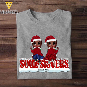 Personalized Always Sisters Besties Forever Soul Sisters Besties Gifts Christmas Tshirt Printed 22OCT-DT20