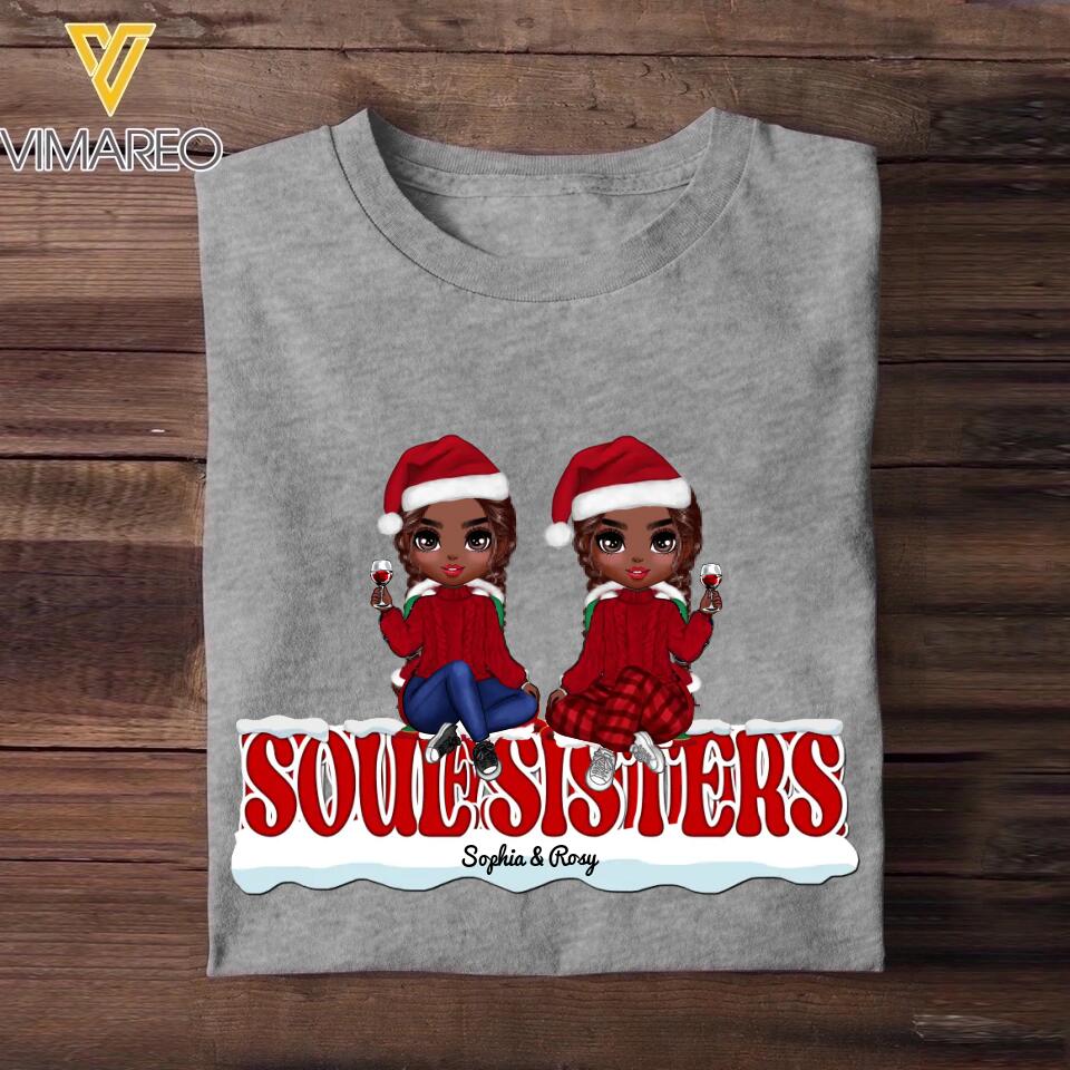 Personalized Always Sisters Besties Forever Soul Sisters Besties Gifts Christmas Tshirt Printed 22OCT-DT20