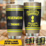 Personalized Grumpy Old Austrian Firefighter Tumbler Printed 22OCT-DT21