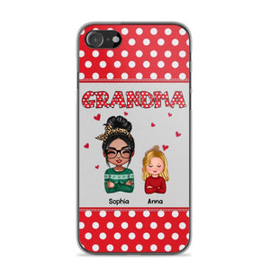 Personalized Grandma Kid Phone Case Printed 22OCT-HQ24