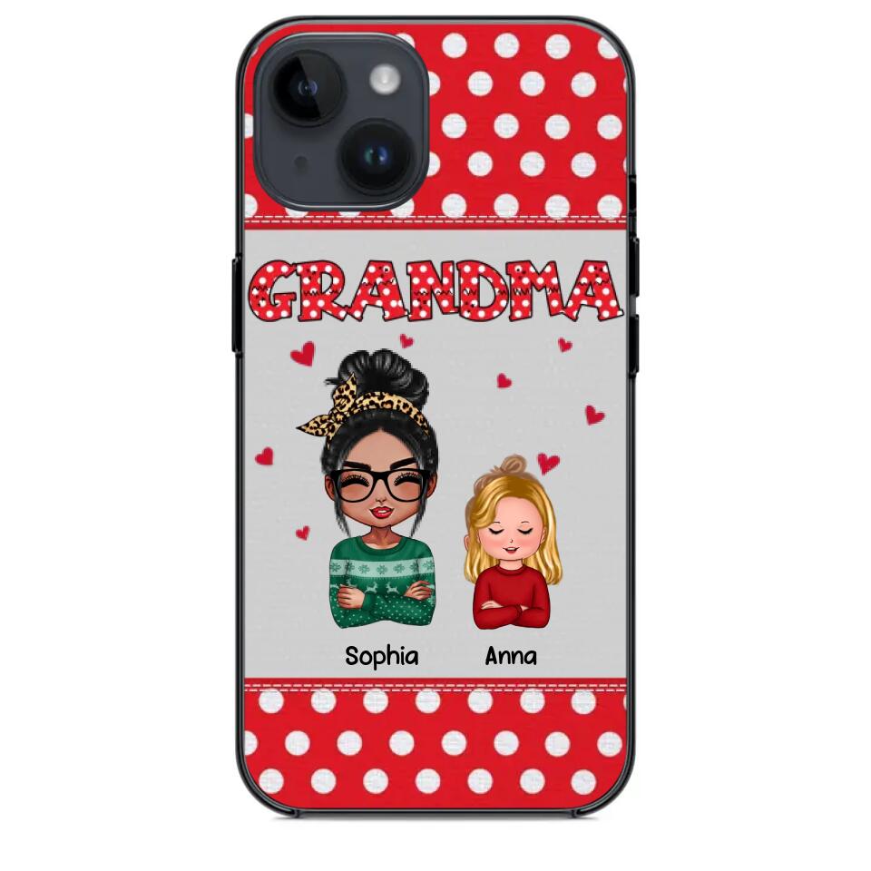 Personalized Grandma Kid Phone Case Printed 22OCT-HQ24