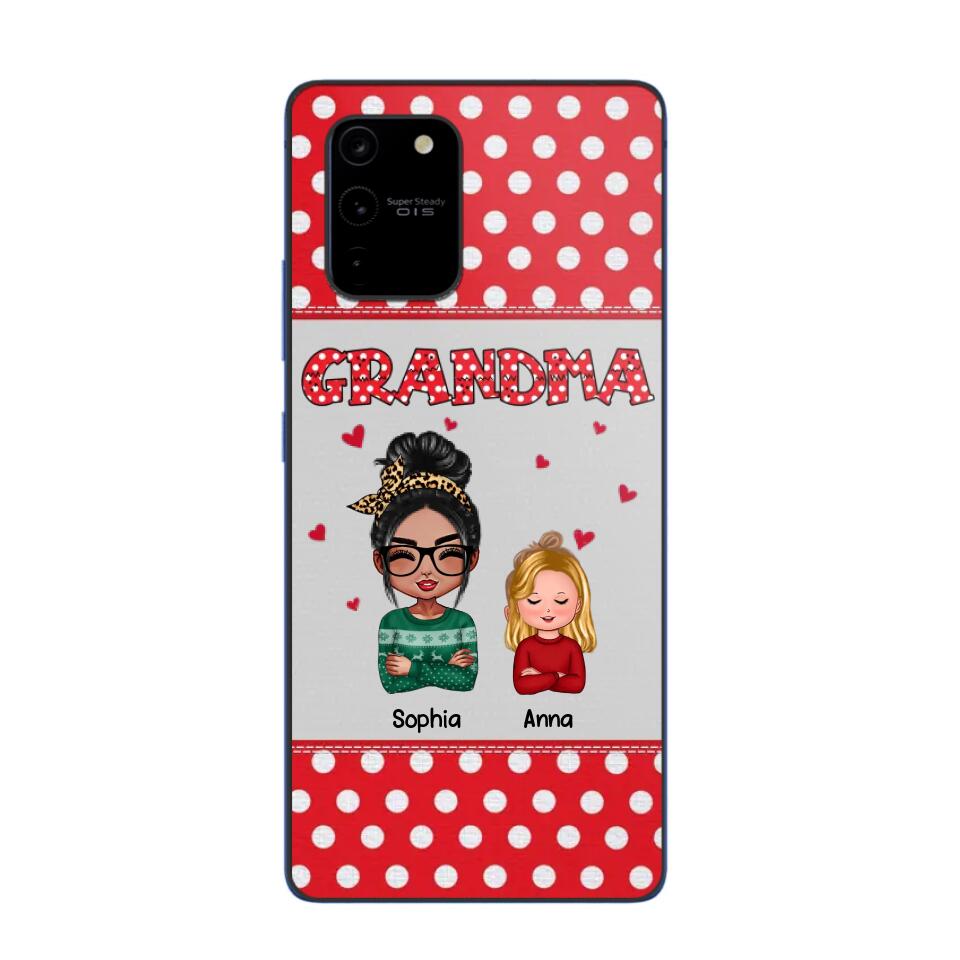 Personalized Grandma Kid Phone Case Printed 22OCT-HQ24