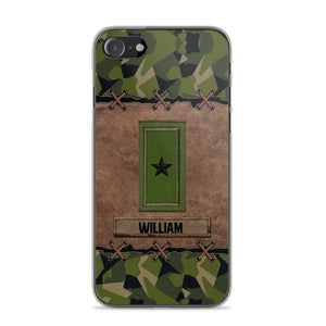 Personalized Swedish Veterans/Soldier Camo Phone Case Printed 22OCT-DT26