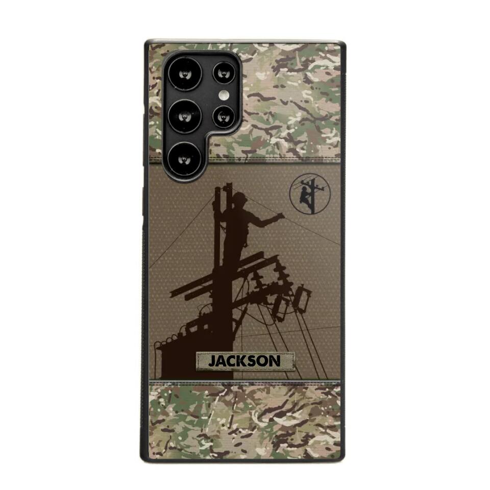 Personalized Lineman Camo 3D Printed Phonecase OCT22-HY31