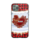 Personalized Grandma Nana Auntie Snowman Kid Name Caro Christmas 3D Printed Phonecase 22NOV-HQ02