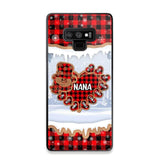 Personalized Grandma Nana Auntie Snowman Kid Name Caro Christmas 3D Printed Phonecase 22NOV-HQ02