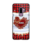 Personalized Grandma Nana Auntie Snowman Kid Name Caro Christmas 3D Printed Phonecase 22NOV-HQ02