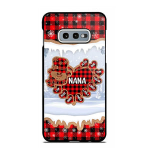 Personalized Grandma Nana Auntie Snowman Kid Name Caro Christmas 3D Printed Phonecase 22NOV-HQ02