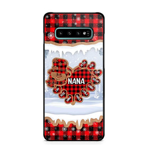 Personalized Grandma Nana Auntie Snowman Kid Name Caro Christmas 3D Printed Phonecase 22NOV-HQ02